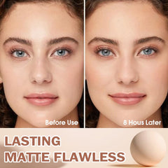 Kaely oil-control powder in Natural Beige 02 for a matte finish that lasts