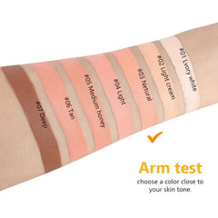 Kaely Pot Concealer seven-color serum swatches for versatile correction