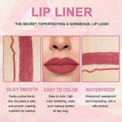 Kaely retractable lip liner pencil for quick, on-the-go touch-ups