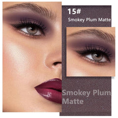 Kaely Smokey Plum pan displays rich purple-neutral pigment for versatile looks.