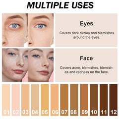 Kaely waterproof concealer palette delivers durable coverage in any condition.
