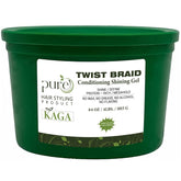 KAGA Pure O Natural Neatbraid Gel bottle showing strong hold and shine benefits.