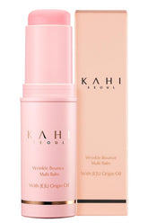 KAHI Collagen Balm Stick packaging showcases a compact, travel-ready design.