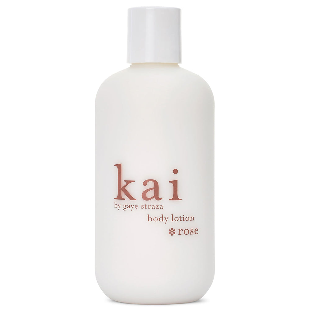 kai body lotion bottle highlights shea butter hydration for deeply moisturized skin