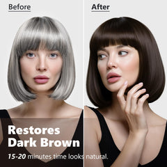 KAISASA application on dry hair shows easy 15-minute processing