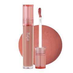 Kaja Gloss Shot 03 Honey Drizzle lip gloss in a tube for hydrating shine.