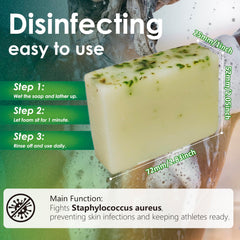 KAKABUBBLE Classic Tea Tree Soap bottle-dispense close-up for antibacterial cleansing