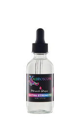 Kaleidoscope Miracle Drops Extra Strength bottle pouring for quick scalp refreshment.