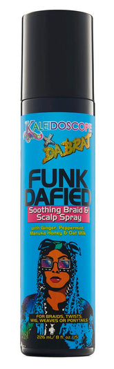 KALEIDOSCOPE MIRACLE DROPS Funk Dafied spray bottle for instant scalp relief during braids.