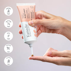 KAMEDIS Overnight Mask Texture emphasizes non-greasy moisture and absorption.