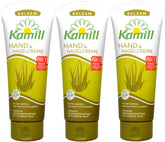 Kamill 3x100 ml Hand & Nail Cream BALSAM bottle with nourishing formula for dry hands.