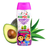 KANICA shampoo paraben-free bottle highlighting gentle family care