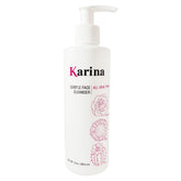 Karina Skincare Gentle Face Cleanser bottle for daily cleansing and makeup removal.