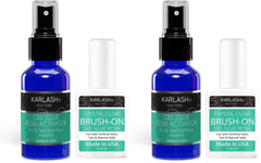Karlash dip system brush-on glue gel in action for smooth dip application
