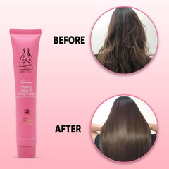 Karma Beauty Frizz Control texture definition demonstrates smooth, defined waves.