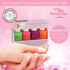 Karma Organic Kids Nail Polish Box No. 2 quick-dry formula for quicker nail art