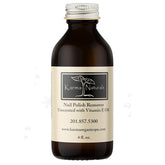 Karma Organic Nail Polish Remover Unscented bottle closeup for gentle acetone-free polish removal.