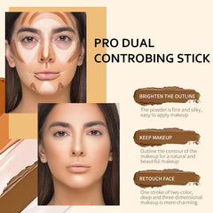 KARNAR contour stick on cheekbones for defined, blended contour.