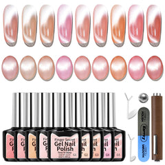 Karroy cat eye gel polish kit for at-home manicure