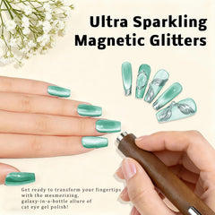 Karroy nine-color gel swatches show versatile options for different moods.