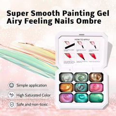 Karroy Sponge Pat Paint Gel with mermaid chrome offers reflective, coastal-inspired finishes.