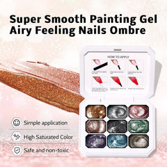 Karroy Sponge Pat Paint Nail Gel no-wipe formula for easy clean finish