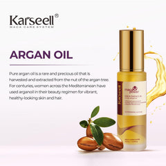 Karseell brass-neutralizing action on a strand for cooler tones