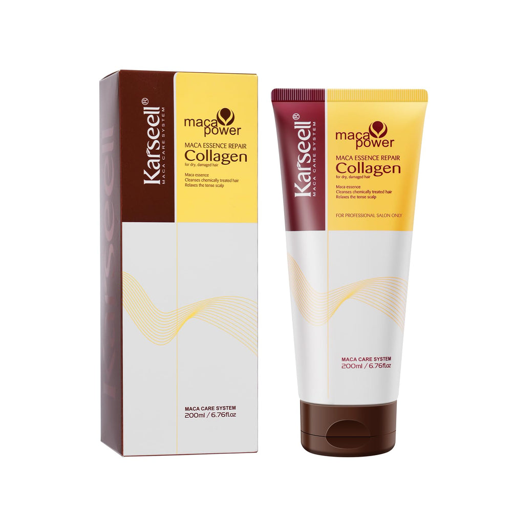 Karseell Collagen Hair Mask bottle close-up for deep conditioning.