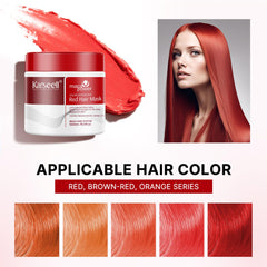 Karseell hair mask application on damp hair for quick color refresh.