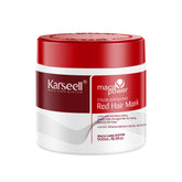 Karseell red color depositing conditioner bottle for vibrant color maintenance.