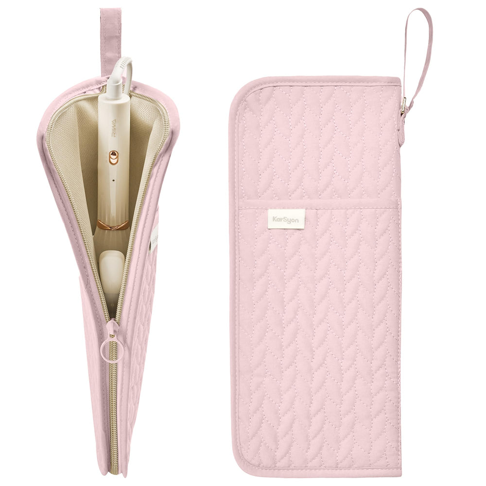 Karsyon hot tools organizer mat pink for safe storage and quick access.