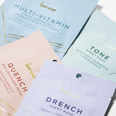 Karuna Multi-Vitamin Cream Coated sheet mask brightens while locking in moisture