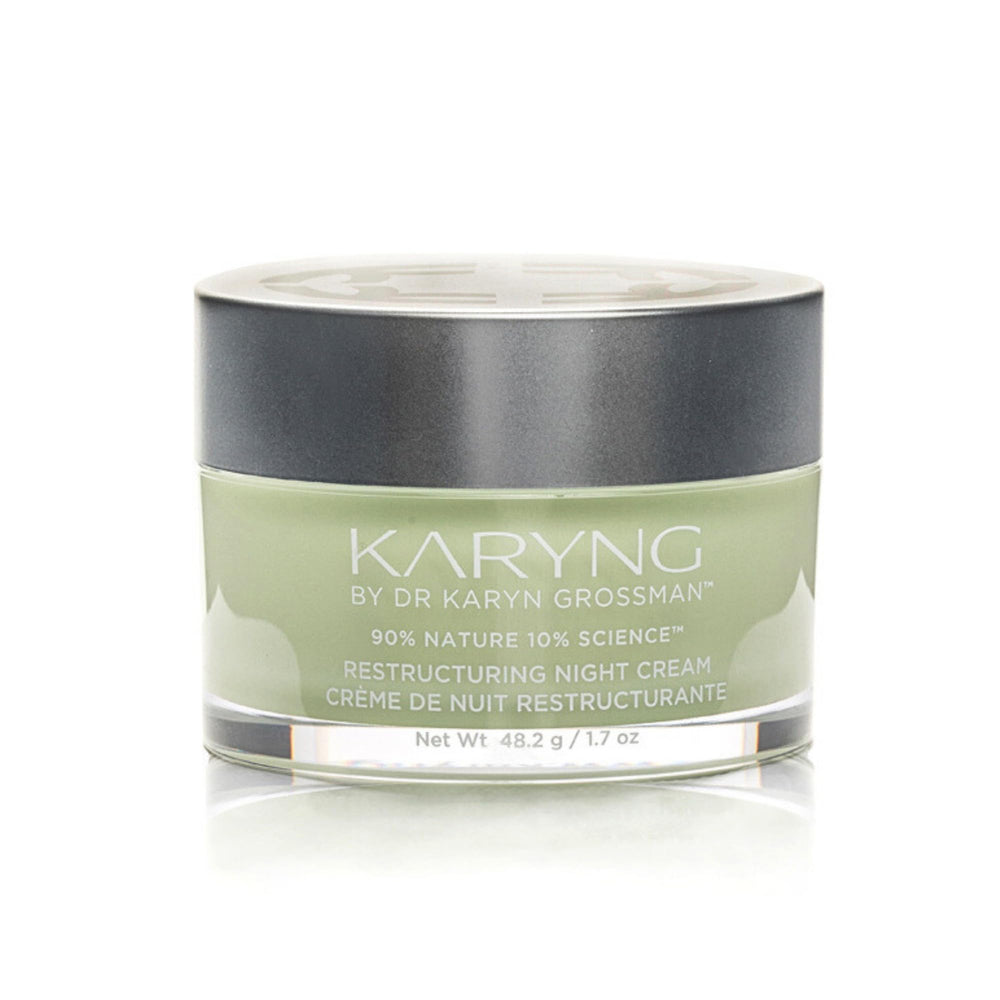 KARYNG Restructuring Night Cream bottle shows premium nighttime care packaging.