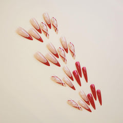 KASOICRA almond-shaped 24-piece nails kit for quick DIY manicures