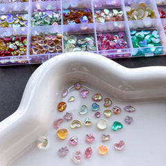 KASOICRA easy-to-apply heart charms on natural and artificial nails.