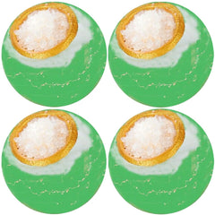 KASTU bath bombs with eucalyptus oil are poured for a refreshing spa moment.