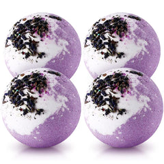 KASTU dried flower bath bombs in a gift box for a calming spa-like soak.