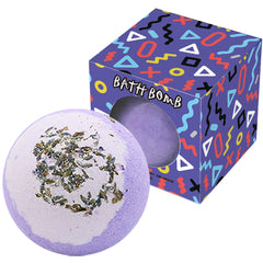 KASTU dried flower bath salt balls with lavender provide calming aroma and gentle hydration