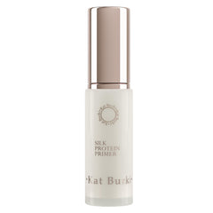 Kat Burki Silk Protein Primer bottle showing silicone-free hydration for smoother skin