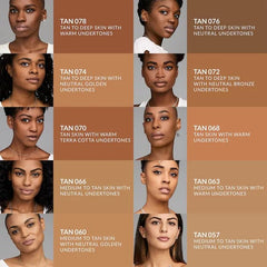 Kat Von D Good Apple foundation swatch on skin highlights full coverage and even finish