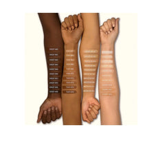 Kat Von D Good Apple Foundation Balm on skin delivers hydrated, even finish.
