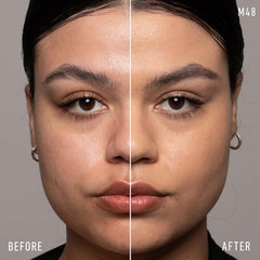 Kat Von D Good Apple packaging emphasizes cruelty-free values and sleek, travel-friendly design.