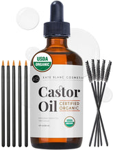 Kate Blanc Castor Oil 4oz bottle for pure organic conditioning of hair and brows