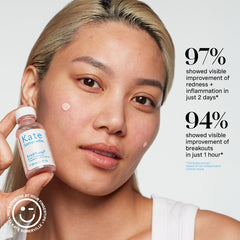 Close view of BHA salicylic acid in EradiKate formula for pore cleansing