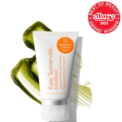 Kate Somerville Exfolikate Intensive scrub applied to face for gentle exfoliation
