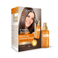 KATIVA shampoo bottle from the Brazilian Keratin kit for smoothing and shine
