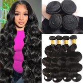 Katspon Brazilian virgin hair bundles in 20 inch body wave for a full, natural look