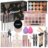 KAVCENT all-in-one makeup kit with 18-color eyeshadow palette for versatile looks