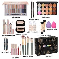KAVCENT makeup kit foundation and concealer for even skin tone and coverage.