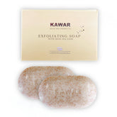 KAWAR Dead Sea exfoliating soap pack-2: mineral-rich cleansing for smoother skin.